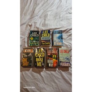Lee Child Jack Reacher Book Lot 7 Paperbacks One Shot The Enemy 61 Hours Make Me